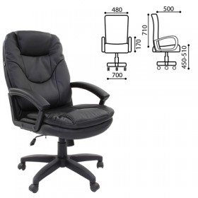 Кресло офисное BRABIX Trend EX-568 (черный) в Новосибирске - katalogmebeli.com | фото