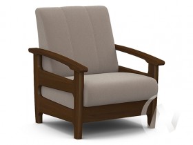 Кресло для отдыха Омега (орех лак/CATANIA COCOA) в Новосибирске - katalogmebeli.com | фото