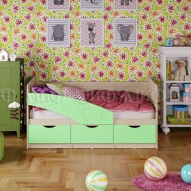 Кровать Бабочки 2,0м (Салат матовый) в Новосибирске - katalogmebeli.com | фото