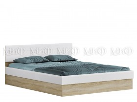Кровать с подъемным механизмом 1,6 спальня Фортуна (Дуб сонома/белый глянец) в Новосибирске - katalogmebeli.com | фото