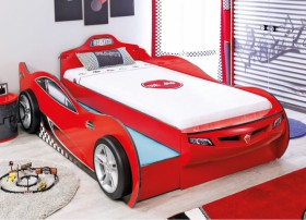 CARBED Кровать-машина Coupe с выдвижной кроватью Red 20.03.1306.00 в Новосибирске - katalogmebeli.com | фото
