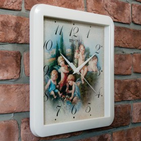 Часы настенные П-А7-327 Ангелы в Новосибирске - katalogmebeli.com | фото 1