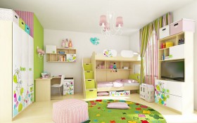 Детская комната Флёр (Белый/корпус Клен) в Новосибирске - katalogmebeli.com | фото 6