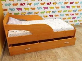 Кровать детская Максимка Млечный дуб/Венге в Новосибирске - katalogmebeli.com | фото 4