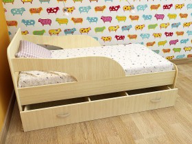 Кровать детская Максимка Млечный дуб/Венге в Новосибирске - katalogmebeli.com | фото 8