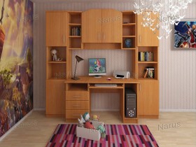 Детская Люкс Комплект мебели (Вишня оксфорд) в Новосибирске - katalogmebeli.com | фото 1