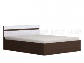 Ким кровать 1,4 (Венге/белый глянец) в Новосибирске - katalogmebeli.com | фото