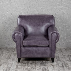 Кресло кожаное Элегант (Фиолетовый) в Новосибирске - katalogmebeli.com | фото 4