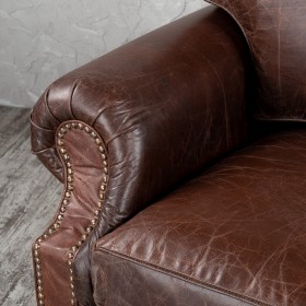 Кресло кожаное Лофт Аристократ (ширина 1100 мм) в Новосибирске - katalogmebeli.com | фото 5