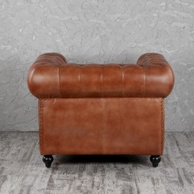 Кресло кожаное Лофт Честер (кожа) в Новосибирске - katalogmebeli.com | фото 7