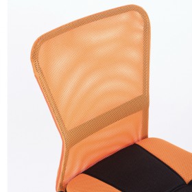 Кресло компактное BRABIX Smart MG-313 (черный, оранжевый) в Новосибирске - katalogmebeli.com | фото 4