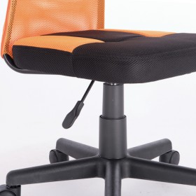 Кресло компактное BRABIX Smart MG-313 (черный, оранжевый) в Новосибирске - katalogmebeli.com | фото 5