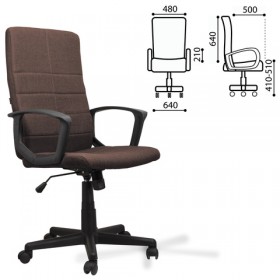 Кресло офисное BRABIX Focus EX-518 (коричневый) в Новосибирске - katalogmebeli.com | фото