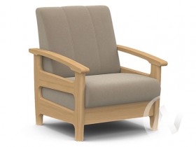 Кресло для отдыха Омега (бук лак/CATANIA LATTE) в Новосибирске - katalogmebeli.com | фото