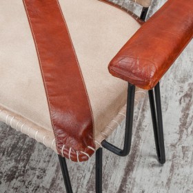 Кресло кожаное Лофт Честер (кожа) в Новосибирске - katalogmebeli.com | фото 4