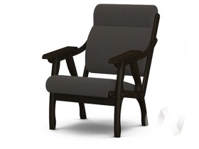 Кресло Вега-10 (венге лак/ULTRA GRAFIT) в Новосибирске - katalogmebeli.com | фото