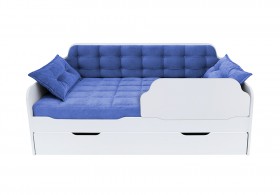 Кровать 170 серии Спорт Лайт 1 ящик 85 Синий (подушки) в Новосибирске - katalogmebeli.com | фото 1