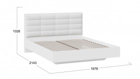 Кровать без подъемного механизма «Агата» Белый в Новосибирске - katalogmebeli.com | фото 3