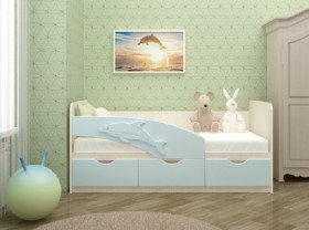 Кровать детская 1,6м Дельфин (Розовый металлик) в Новосибирске - katalogmebeli.com | фото