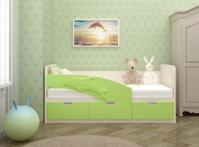 Кровать детская 1,6м Дельфин (Розовый металлик) в Новосибирске - katalogmebeli.com | фото 2