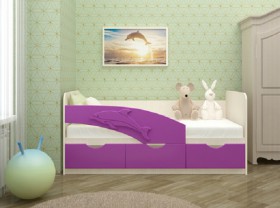 Кровать детская 1,6м Дельфин (Розовый металлик) в Новосибирске - katalogmebeli.com | фото 8