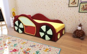 Кровать детская Машинка апплицация в Новосибирске - katalogmebeli.com | фото 1