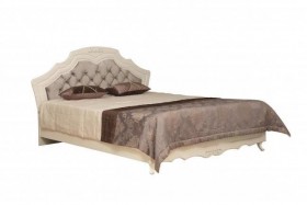 Кровать двойная "Кантри" (вудлайн кремовый/патина/ортопед/1820) в Новосибирске - katalogmebeli.com | фото