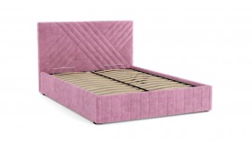 Кровать Гамма ш. 1400 (без основания для хранения) (велюр тенерифе розовый) в Новосибирске - katalogmebeli.com | фото 3