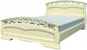 Кровать Грация-1 из массива сосны 1600*2000 Белый античный в Новосибирске - katalogmebeli.com | фото 20