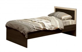 Кровать одинарная 21.55 (шир. 900) с настилом (венге/профиль дуб линдберг)/осн. в Новосибирске - katalogmebeli.com | фото