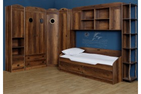 Кровать с 2-мя ящиками «Навигатор» (Дуб Каньон) в Новосибирске - katalogmebeli.com | фото 10