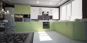 Модульная кухня Парма 1,6 м (Бирюза) в Новосибирске - katalogmebeli.com | фото 1
