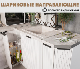 Модульная кухня Норд Line (Софт пломбир/корпус Белый) в Новосибирске - katalogmebeli.com | фото 7