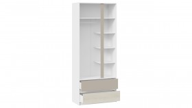 Шкаф для одежды комбинированный «Сканди» Дуб Гарден/Белый/Глиняный серый в Новосибирске - katalogmebeli.com | фото 2
