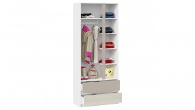 Шкаф для одежды комбинированный «Сканди» Дуб Гарден/Белый/Глиняный серый в Новосибирске - katalogmebeli.com | фото 3