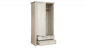 Шкаф для одежды "Сохо" (бетон пайн белый/2 ящика/зеркало) в Новосибирске - katalogmebeli.com | фото 3