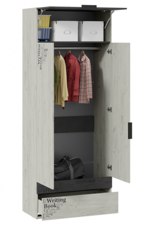 Шкаф комбинированный для одежды «Оксфорд-2» в Новосибирске - katalogmebeli.com | фото 2