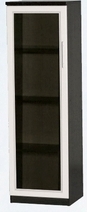 Шкаф нижний со стеклодверью ДЛЯ ГОСТИНОЙ ШНС-450 Венге/Дуб выбеленный в Новосибирске - katalogmebeli.com | фото 1