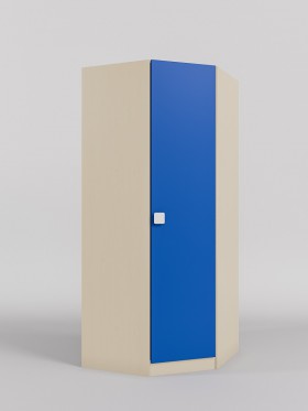 Шкаф угловой (угловая секция) Скай (Синий/корпус Клен) в Новосибирске - katalogmebeli.com | фото