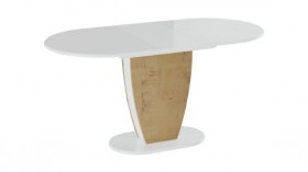 Стол обеденный «Монреаль» Тип 1 (Белый глянец/Бунратти) в Новосибирске - katalogmebeli.com | фото 2