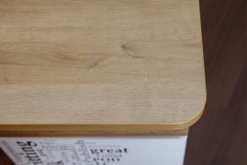 Угловой письменный стол с ящиками «Ривьера» Дуб Бонифацио/Белый в Новосибирске - katalogmebeli.com | фото 5