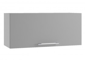 Тренто ВПГ 800 Шкаф верхний горизонтальный высокий (Штукатурка белая/корпус Серый) в Новосибирске - katalogmebeli.com | фото