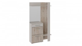 Шкаф для одежды «Нуар» тип 1 Фон серый/Дуб сонома в Новосибирске - katalogmebeli.com | фото 2