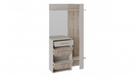 Шкаф для одежды «Нуар» тип 1 Фон серый/Дуб сонома в Новосибирске - katalogmebeli.com | фото 3